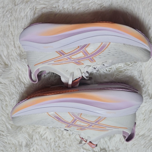 ASICS Women's White and Pink Athletic Shoes - Picture 5 of 5